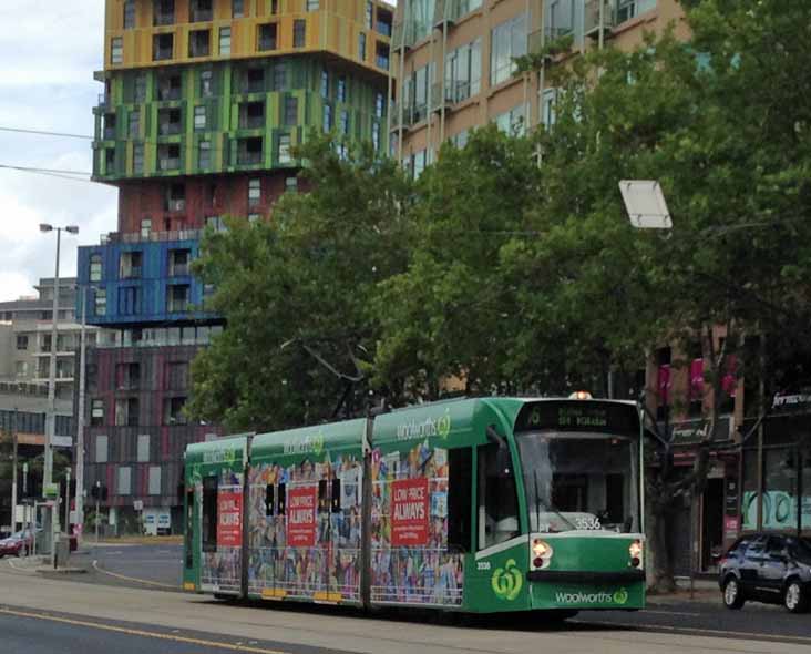 Yarra Trams Siemens Combino Woolworths 3536